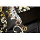 Stacy Adams Black / Cream / Gold Chain Design Cotton Blend Jogger Outfit 5900